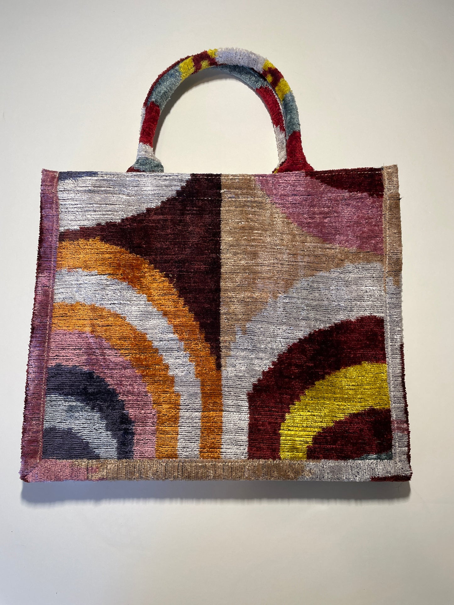 Large Tote Ikat Handle