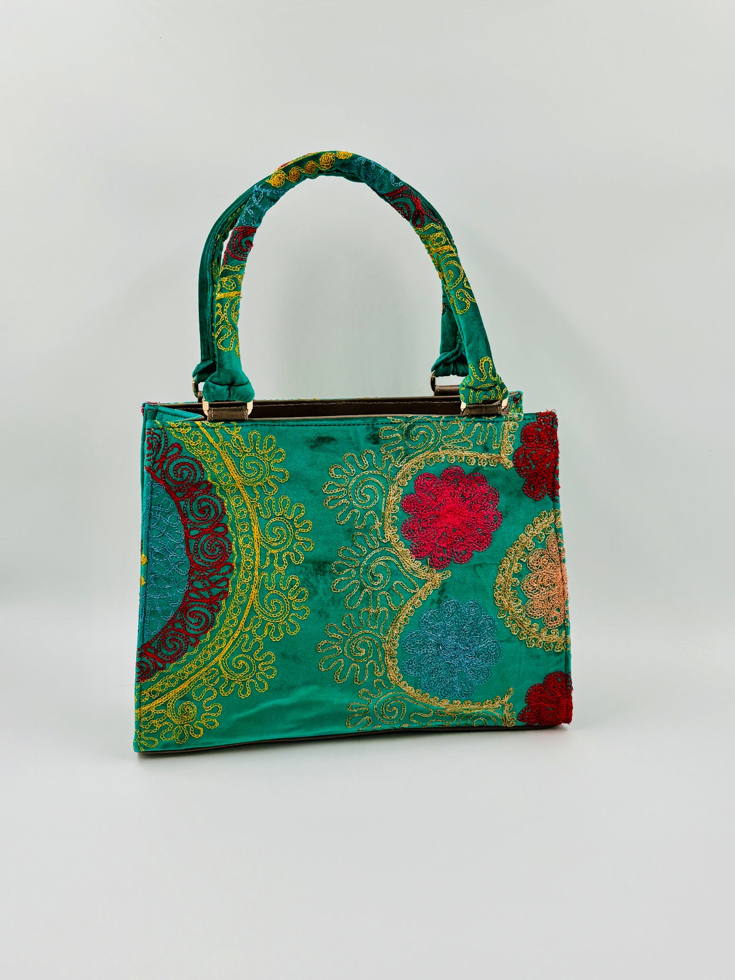 Vintage Tote Velvet Handle