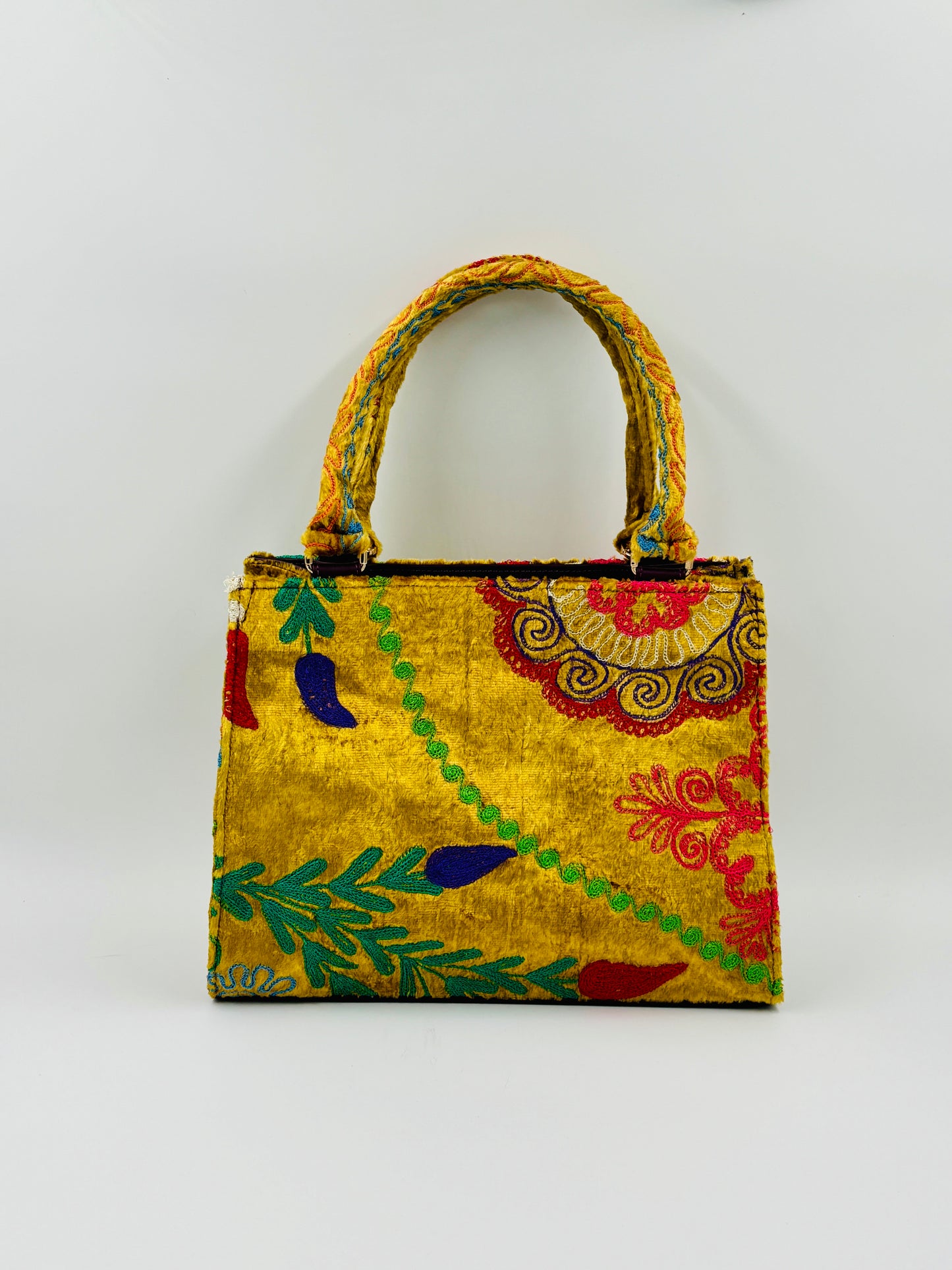 Vintage Tote Velvet Handle