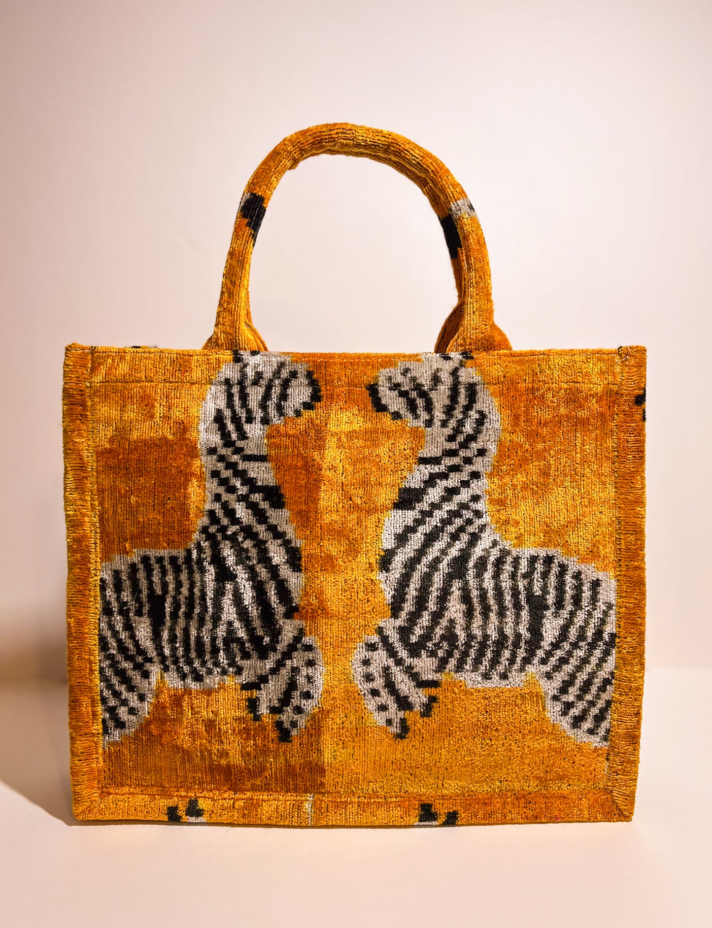 Large Tote Bamboo Handle